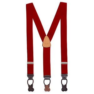 Solid Suspenders - Red